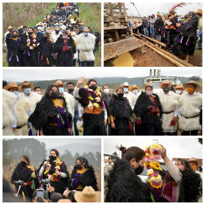 BANDERAZO DE CONSTRUCCIÓN DE POZO PROFUNDO EN LA LOCALIDAD LA SIERRA