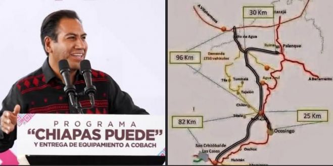 Chiapas har&aacute; historia con el arranque de la autopista Palenque&ndash;San Crist&oacute;bal