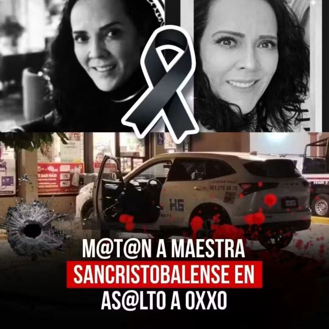 Indignación por el asesinato de maestra sancristobalense durante asalto en OXXO