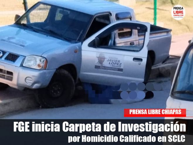 FGE inicia Carpeta de Investigaci&oacute;n por Homicidio Calificado en SCLC