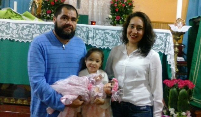 ALEJANDRA YAZBER PINEDA MOGUEL MADRINA DE LA  NIÑITA   DE NATIVIDAD EN SAN CRISTÓBAL DE LAS CASAS, CHIAPAS 2019
