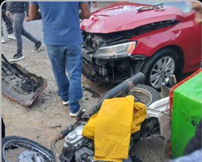 Motociclista lesionado en choque rumbo a Teopisca