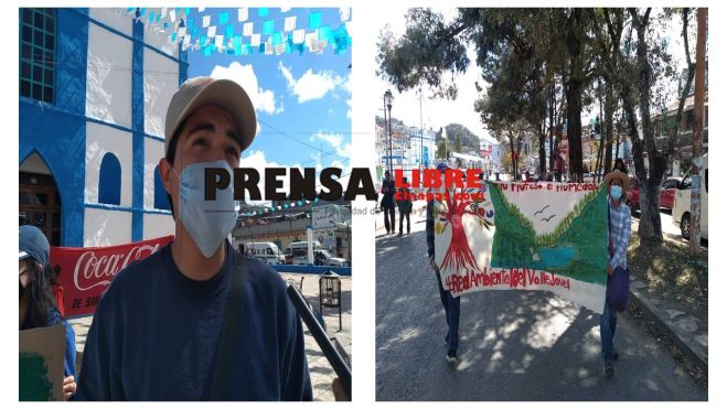 MARCHAN EN CONTRA DE LA CONSTRUCCI&Oacute;N DE SALONES EN LA PREPA