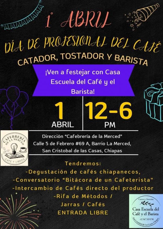 Celebrarán el Día del Profesional del Café en SCLC