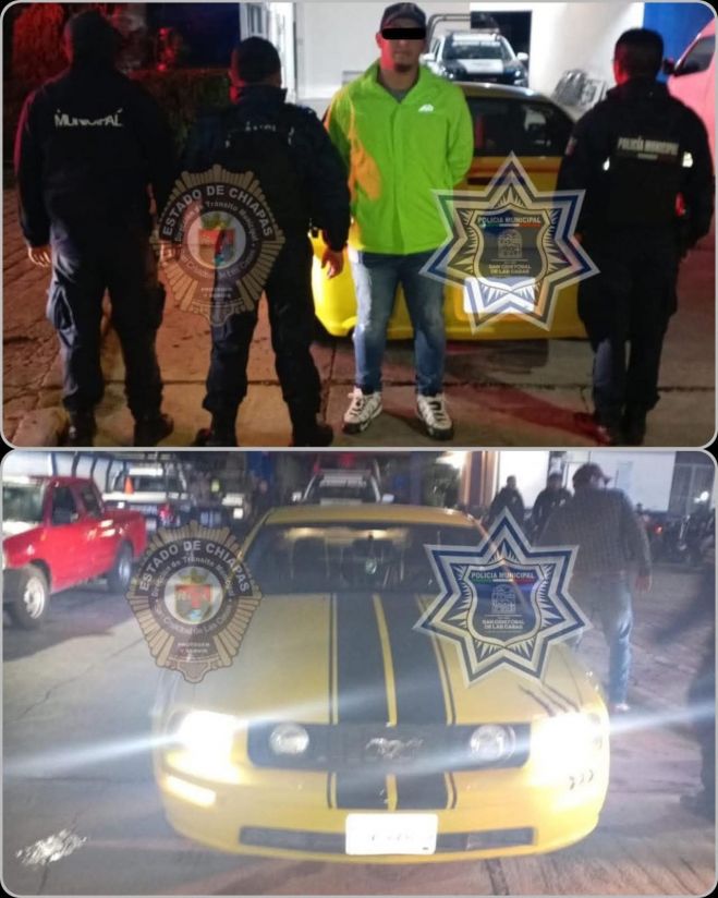 Detienen a conductor que realizaba arrancones en San Crist&oacute;bal de Las Casas