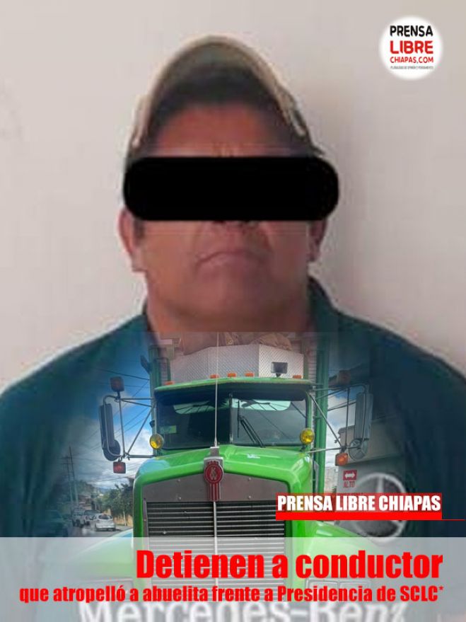 Detienen a conductor que atropelló a abuelita frente a Presidencia de SCLC