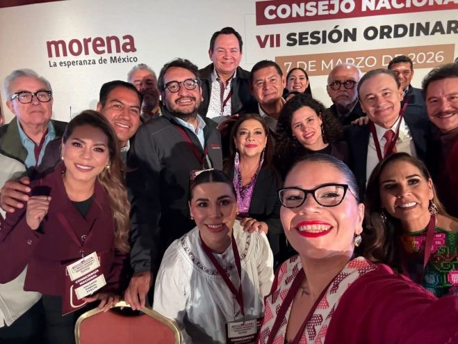 Eduardo Ramírez asiste a la Séptima Sesión Ordinaria del Consejo Nacional de Morena