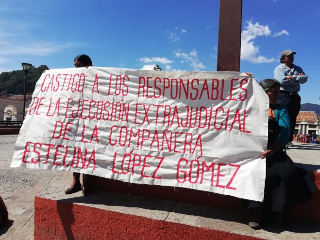 Piden castigo para los asesinos de la mujer acribillada en Amatenango del Valle