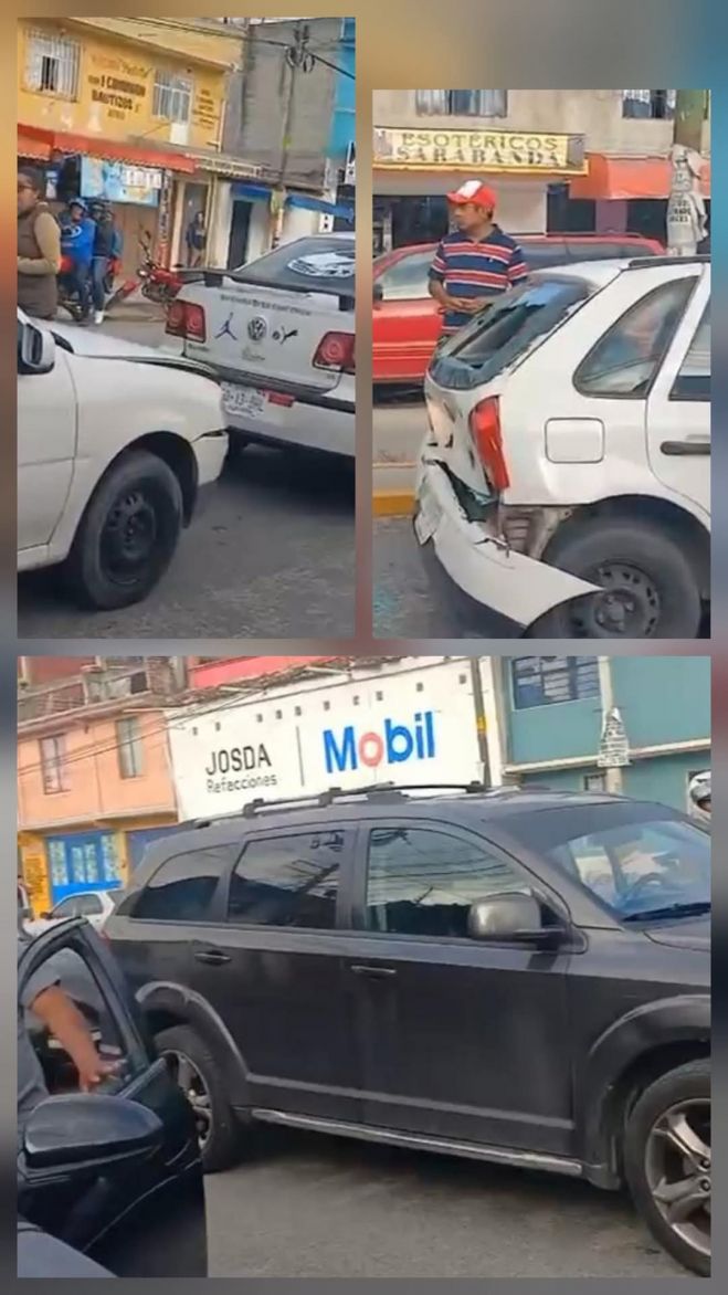 Carambolazo entre cinco veh&iacute;culos deja dos lesionados