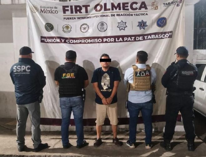 En colaboraci&oacute;n, la Fiscal&iacute;as de Chiapas y Tabasco aprehenden a presunto responsable de extorsi&oacute;n agravada