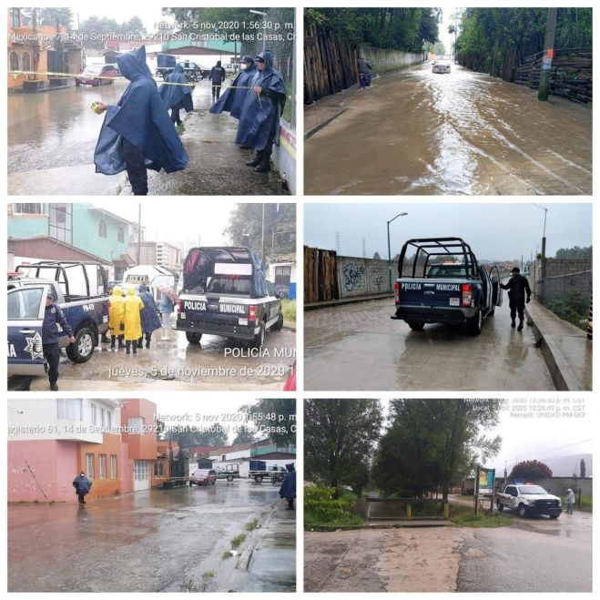 SE INTENSIFICA APOYO A LA POBLACIÓN POR LLUVIAS EN SAN CRISTÓBAL