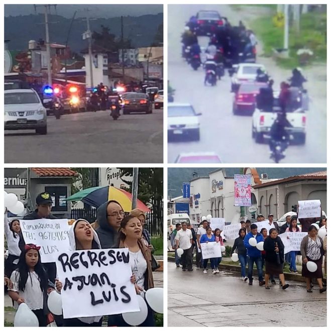 Piden aparici&oacute;n con vida de joven secuestrado.      Motonetos marchan y provocan miedo en la poblaci&oacute;n