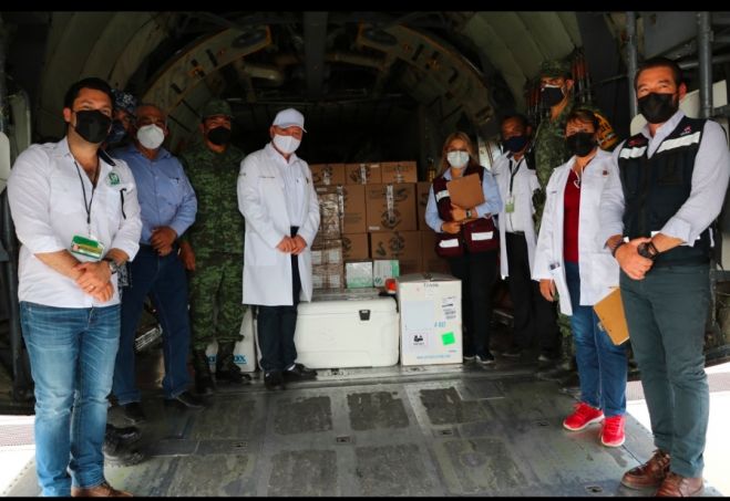 Arriban a Chiapas cerca de 50 mil vacunas para aplicar segunda dosis a poblaci&oacute;n adulta mayor